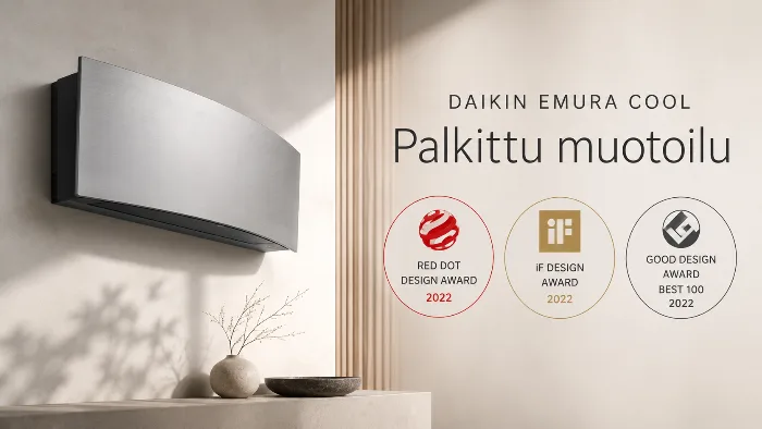 Palkittua Emura muotoilua